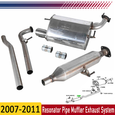 Resonator Pipe Muffler Exhaust Sys For 2007 2008 2010 2011 Toyota Camry 2.4 2.5L