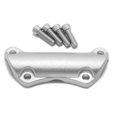 Silver 1" Handlebar Top Riser Clamp Mount For Harley Road Glide King Dyna FXDF