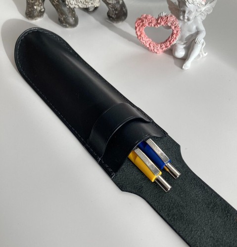 Leder-Stiftetui für 2 Stifte Etui für Montblanc Meisterstück Personalisierte - Picture 5 of 14