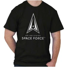 Military Logo United States Space Force Gift Womens or Mens Crewneck T Shirt Tee