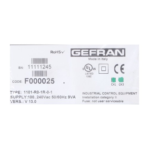 Gefran 1101-R0-1R-0-1 Process Controller New NFP Sealed - Picture 2 of 8