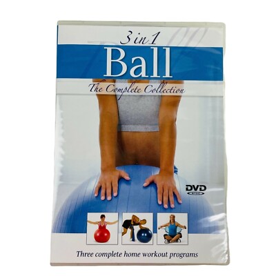 Ball Home Workout Program 3 in 1 Exercise Guide Instruction 2007 DVD Set u