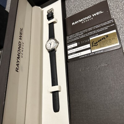 Raymond Weil Luxus Swiss Made Damenuhr Saphirglas Boxed und Papiere