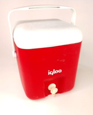 Vintage Igloo 1 Gallon Water Insulated Cooler Thermos Classic Red With Spout