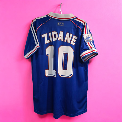 FRANCE Home World Cup 98'' - Football Soccer ZIDANE 10 - XL (USA