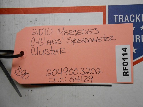 10 Mercedes C-class speedometer cluster 2049003202 ic# 54129 RF0114 - Picture 4 of 4