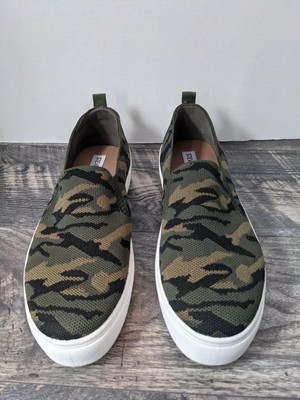 steve madden slip on sneakers camo