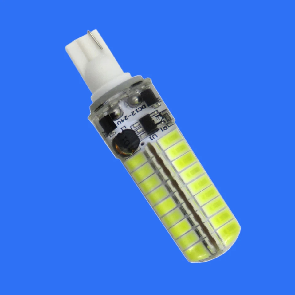 T10 921 194 W5W LED Light Bulb 72 5730SMD RV/Boat12-24V Silicone Lamp White/Warm - Image 3 of 3