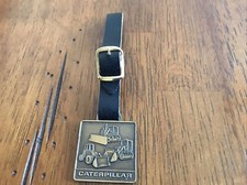 CAT Equipment Dozers / Loader - Caterpillar - Vintage Watch Fob W/ Leather Strap