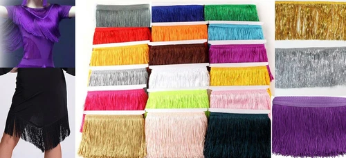 Tassel Fringe Trim 10 cm, 15 cm, 30 cm, 50 cm, 100cm  Drop, Dance, Dress,(#1-#4)