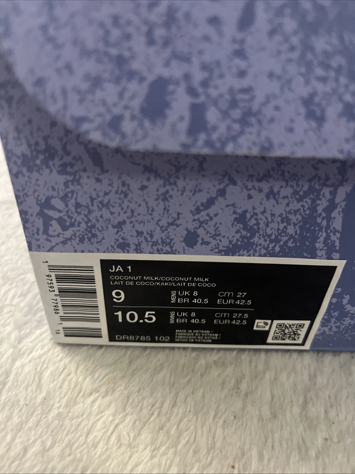 Nike Ja Morant 1 Shoes Vacation Men’s Size 9 DR8785-102 - Image 2 of 4