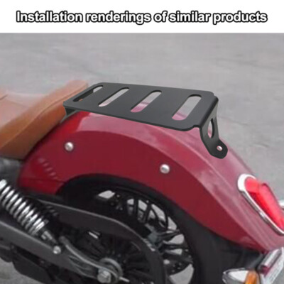 Rear Luggage Rack Carrier – Fits Indian Scout 2014-2024 | Steel Black Bracket