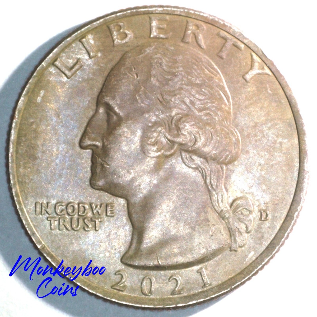 2021 D Crossing the Delaware Quarter - Unique Environmental Brown