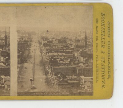 Panorama of Washington DC Stereoview 