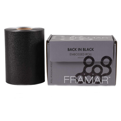 Stagnola Friseur FRAMAR Back In Black Prägfolie Rolle Medium 100,6m