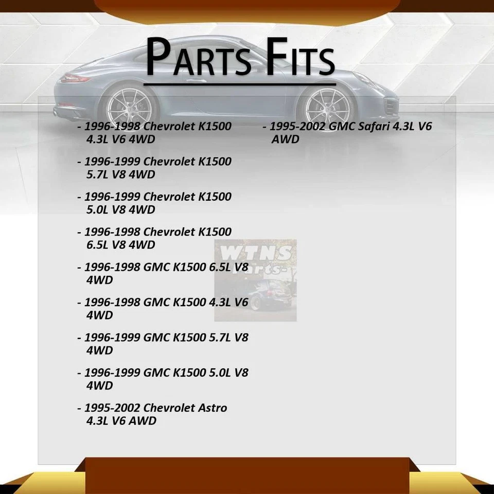 Conjunto de cojinete y buje de rueda delantera para Chevrolet Astro Timken 1995 1996 1997 Foto 2 de 4