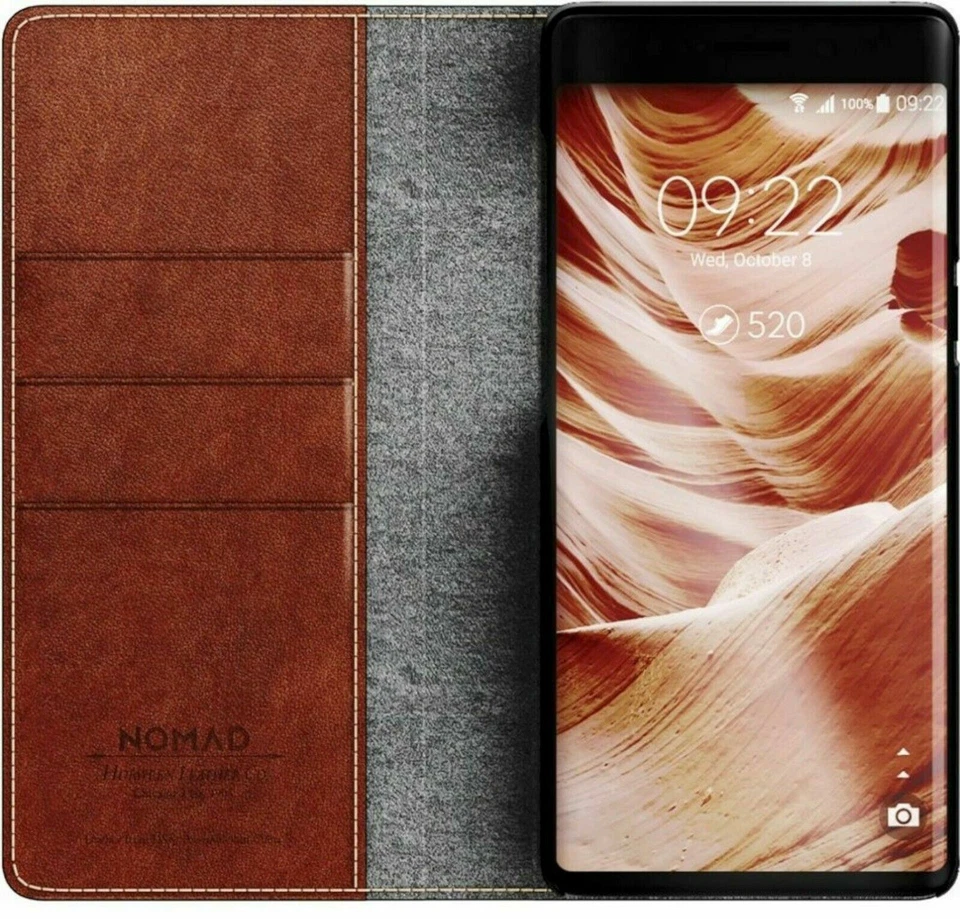 NUEVA Funda Folio Cuero Nomad Horween para Samsung Galaxy Note8 Marrón Pátina Resistente Foto 2 de 4