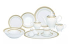 Lorren Home Trends Safora 57-Pc. Dinnerware Set, Service for 8, Porcelain