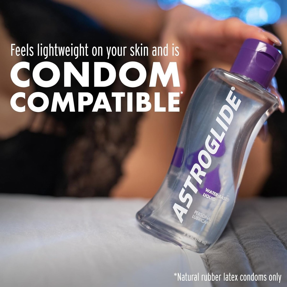 Astroglide Liquid Water Based Personal Lube, for Men, for Women, Condom  Compatib