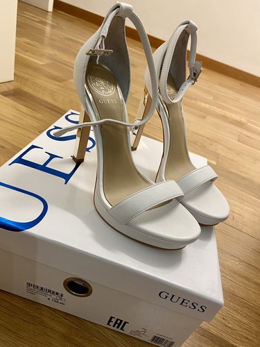 GUESS SANDALO DONNA BIANCO | eBay