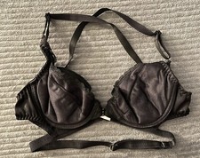 Vintage 1960's BACKLESS BY SMOOTHIE 193 Convertible Bra Black 34A Underwire