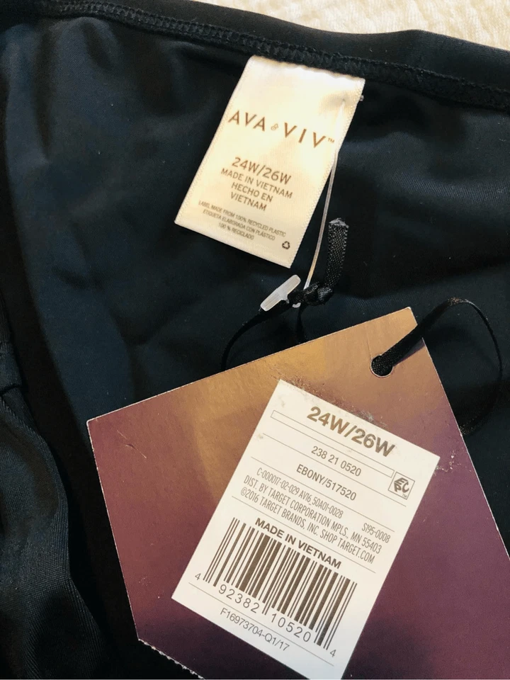 Ava & Viv Bañador Mujer’s Negro Talla 24W/26w Foto 4 de 4