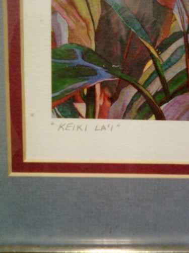 JANET STEWART "KEIKI LA "I" HAWAII HAND SIGNED IN PENCIL LITHOHRAPH - 第 4/8 張圖片