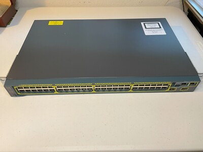 Cisco WS-C2960S-48TS-S 48-Port Managed Gigabit Network Switch Pre-Owned