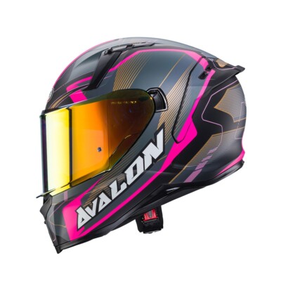 INTEGRALHELM CABERG AVALON X OPTIC SCHWARZ GRAU FUCHSIA MATT GRÖSSE XS S M
