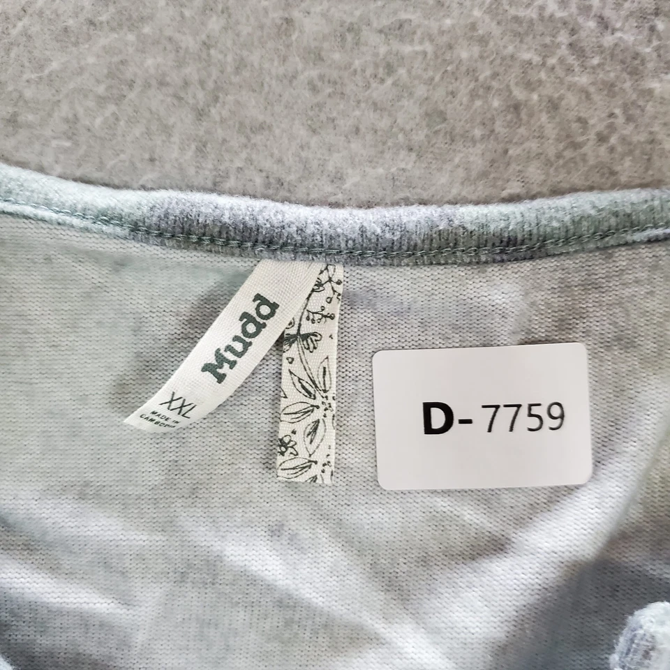 Mudd Girls Top 2XL Green Camo T-Shirt Short Sleeve Lace Up V Neck - Image 3 of 4