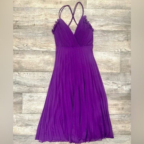 ZARA women's M Medium Purple Strappy Midi Dress NWT - Picture 21 of 23