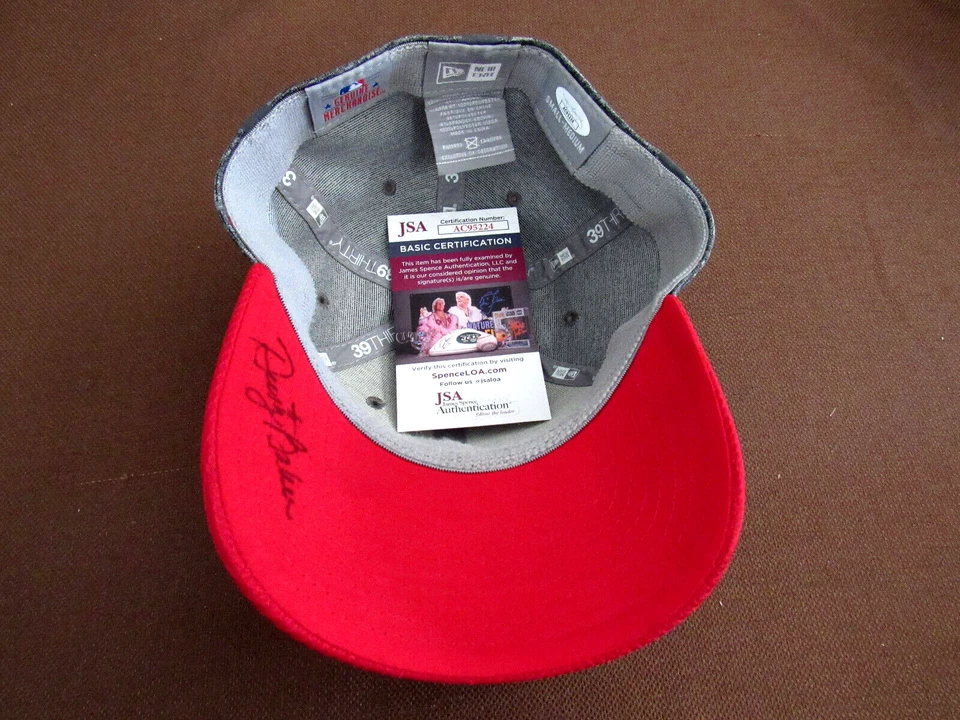 DUSTY BAKER 2004 GERENTE NACIONAL FUTURO CORTE FIRMADO AUTOMÁTICO NUEVA ERA GORRA SOMBRERO JSA Foto 3 de 4