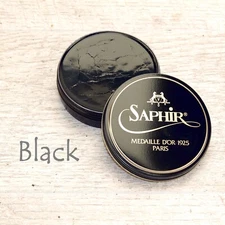BLACK - Saphir MDO Pate de Luxe WAX POLISH for Allen Edmonds Alden ($10 credit)