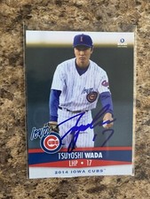 Tsuyoshi Wada Signed 2014 Iowa Cubs Team Set Auto Rc Chicago Cubs