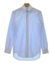 IMZ Dress Shirt Light bluexWhite Check Pattern 38 Approx. S 2200510314330