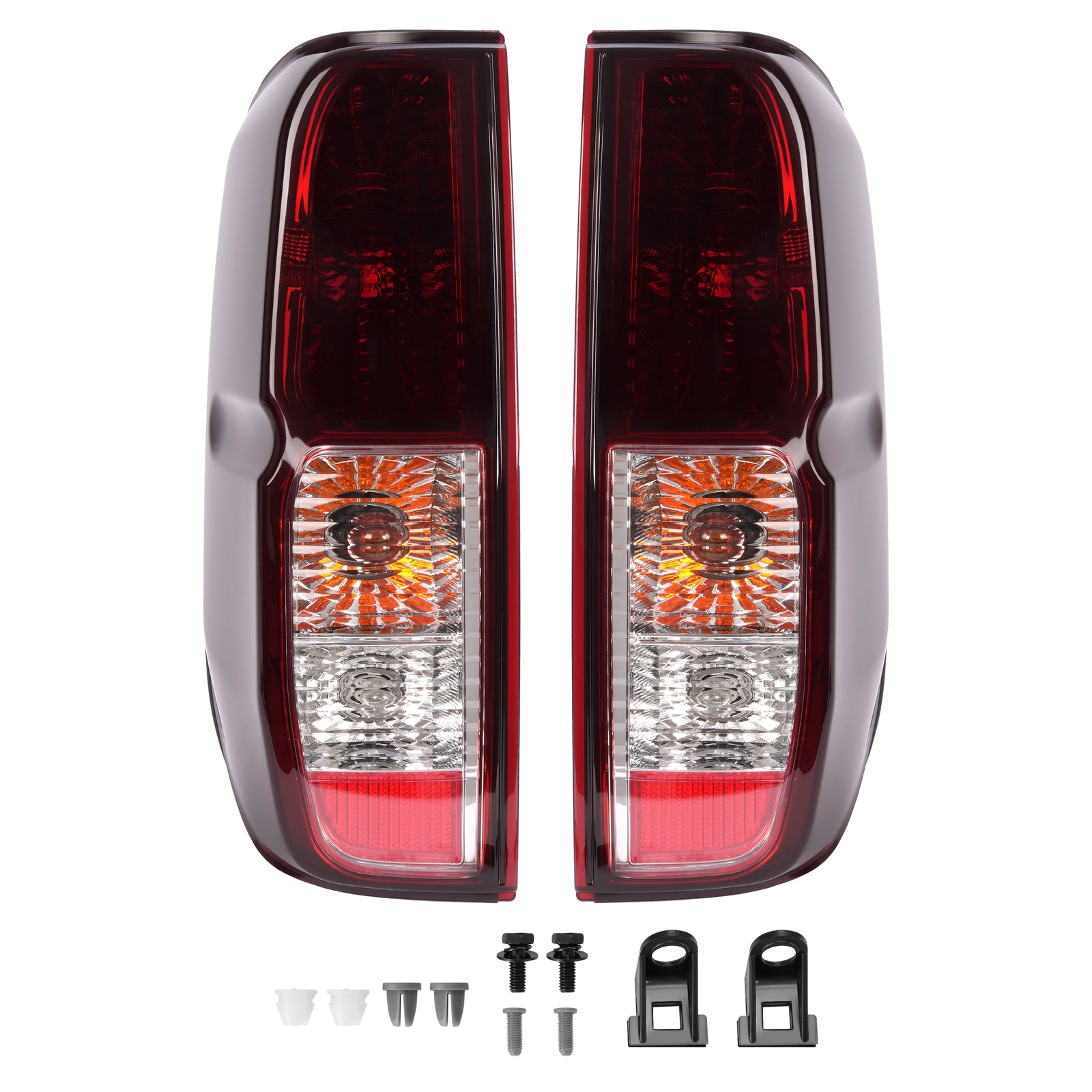 Smoked Red Tail Lights Brake Lamps for 05-21 Nissan Frontier & 09-12 Equator