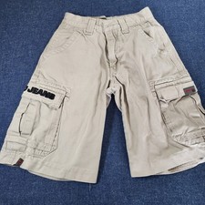 Vintage JNCO Jeans Youth Khaki Extremes Army Twill Cargo Shorts Size 8 Y2K 90s