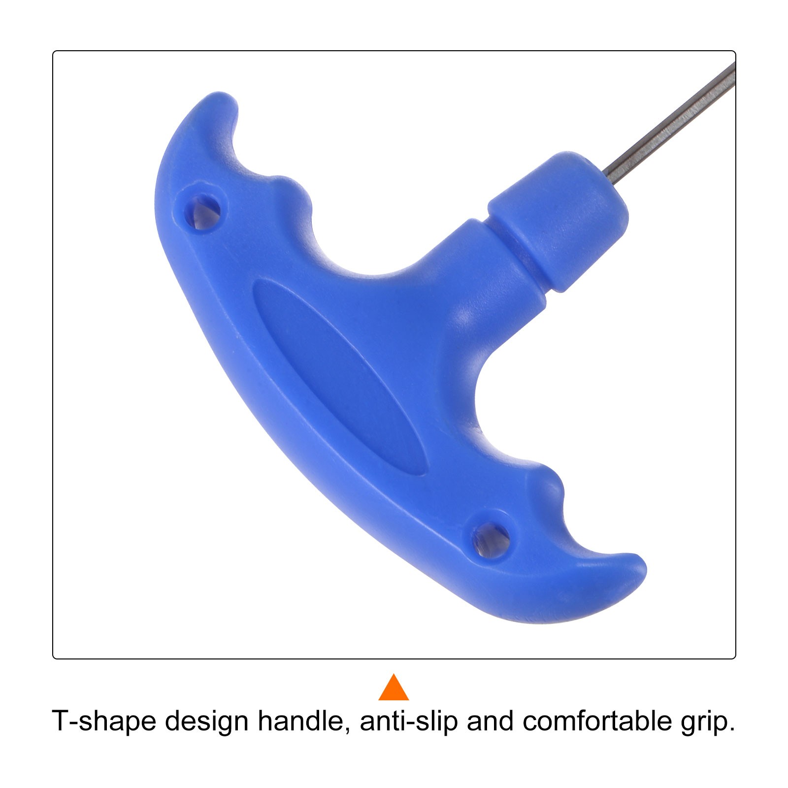 2pcs H2 T-Handle Hex Key Wrench 2mm S2 Steel T-Key Inner Hexagon Spanner