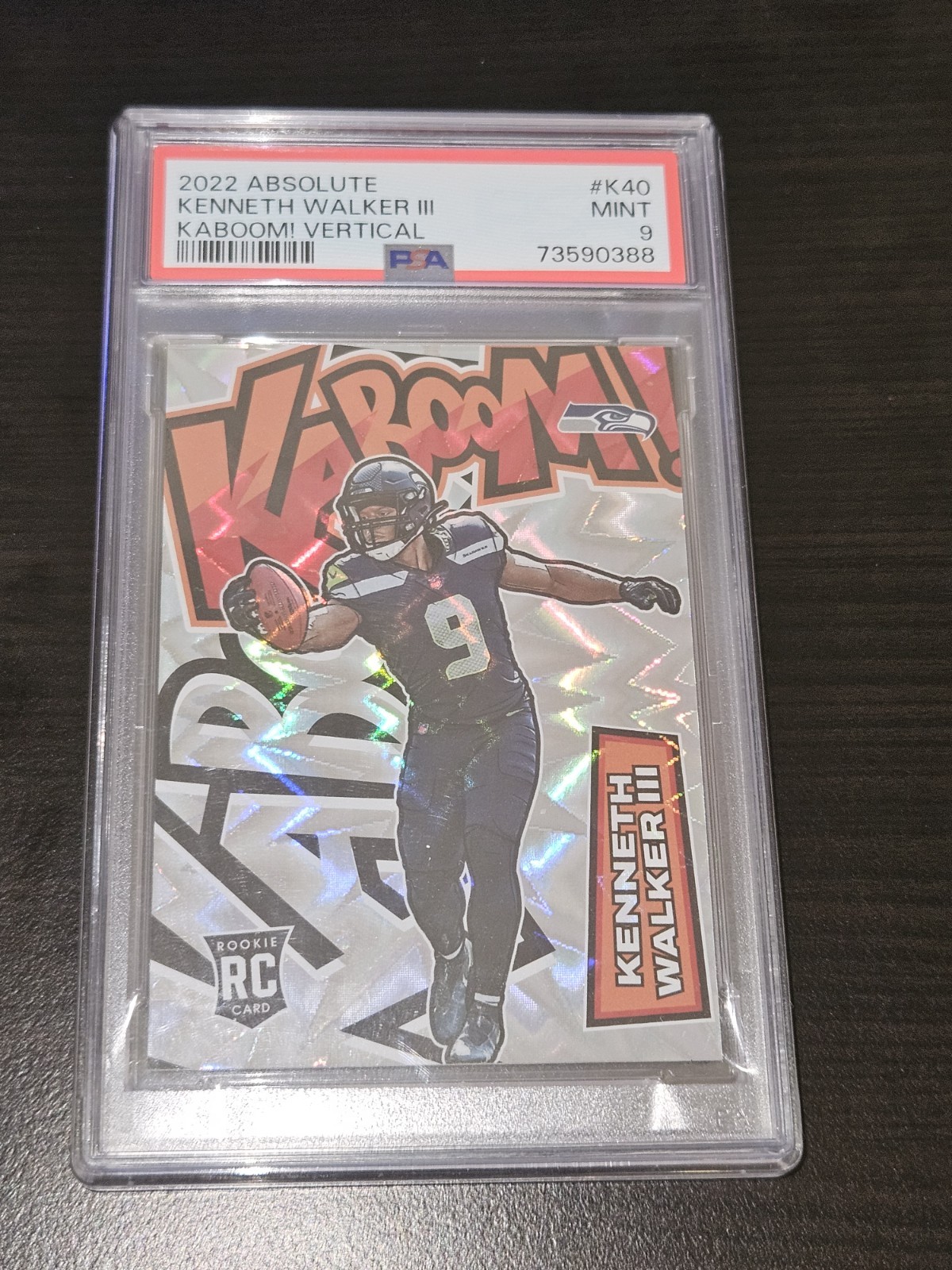 2022 Panini Absolute - Kaboom! Vertical Kenneth Walker III #K40 (RC)
