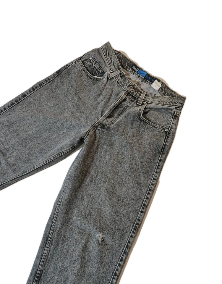 VTG Levi's SilverTab Relaxed Jeans Button Fly 31x30 Gray Acid Wash USA 1993 549 - Image 3 of 4