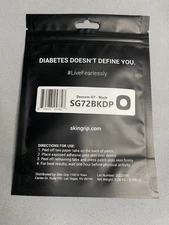 Skin Grip Adhesive Patches Compatible with Dexcom G7 & Stelo CGM Black