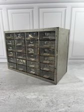Vintage Akro-Mils NIFTY PM 24 24 Drawer Metal Parts Cabinet Organizer