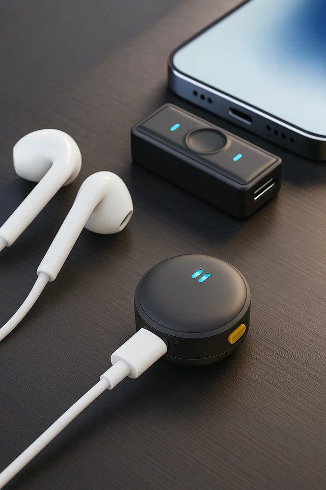 Mikrofon Kabellos Bluetooth Handy Mini Mikrofon Für Aufnahme Videoaufzeichnung - Bild 2 von 3