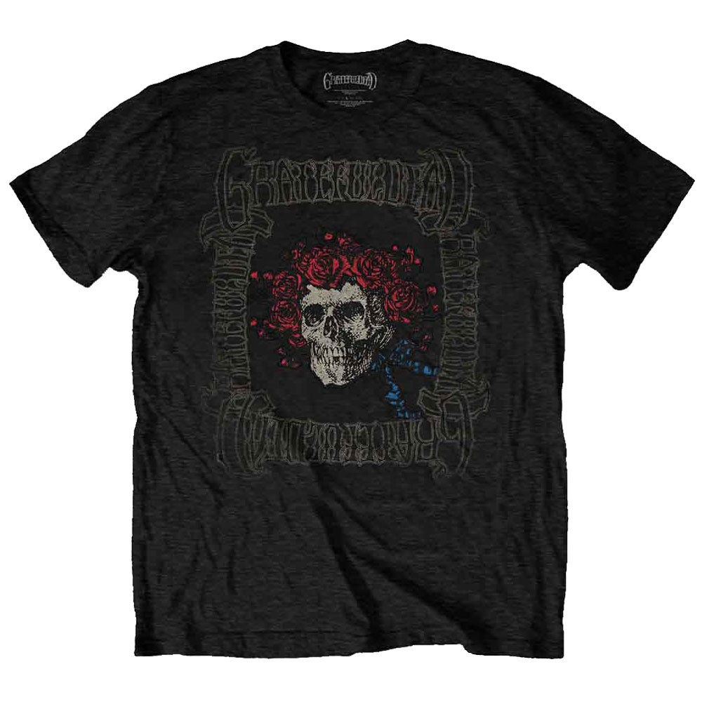 Grateful Dead Bertha Band Logo Graphic Box Tee Shirt