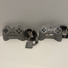 Pair 2 Tested Official OEM Sony PlayStation 1/PS1 Analog Controllers SCPH-1080