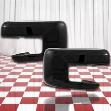 Gloss Black Mirror Covers for 2021-2025 Ford F-150 w/o Turn Signal [2pc]