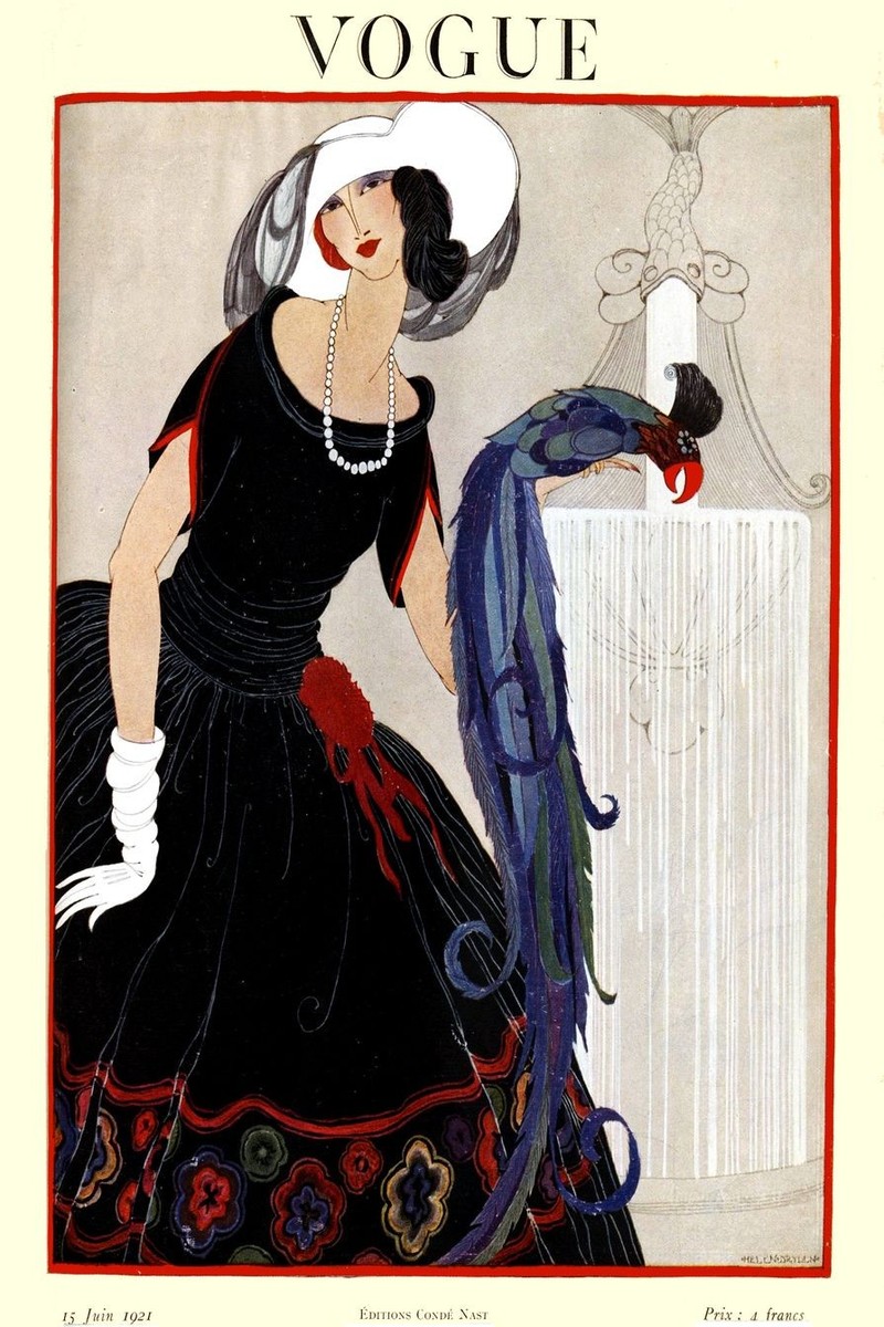 Vintage Vogue Cover Poster 🖼️ - New Fashion Art Print ✨ 24x36