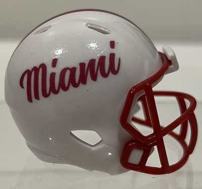 #ad #ad Custom Miami OH Redhawks Pocket Pro Helmet White MAC $25.00