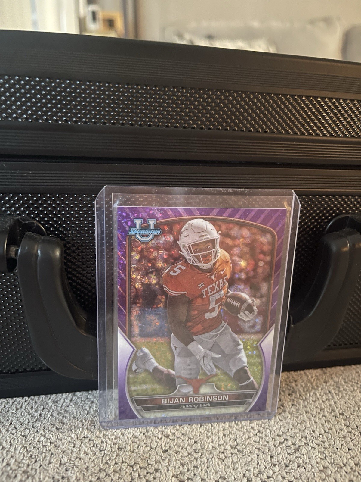 2022 Bowman University Chrome - Bijan Robinson #70 Purple Refractor /399 (RC)