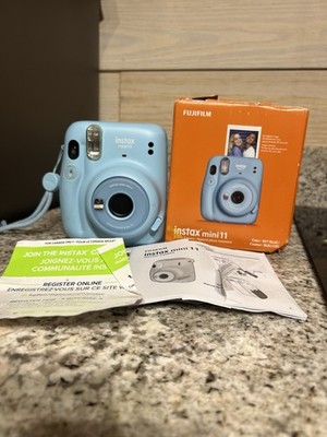 Fujifilm Instax Mini 11 Blue Instant Camera Instax Mini Film With Box And Papers